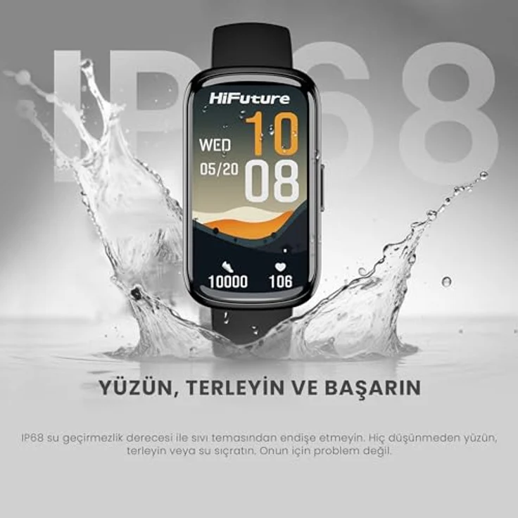 HiFuture EVO 2, Smartwatch mit 1,47" IPS-Display, über 100 Sportmodi, IP68 wasserdicht, klassisches Schwarz – Bild 4