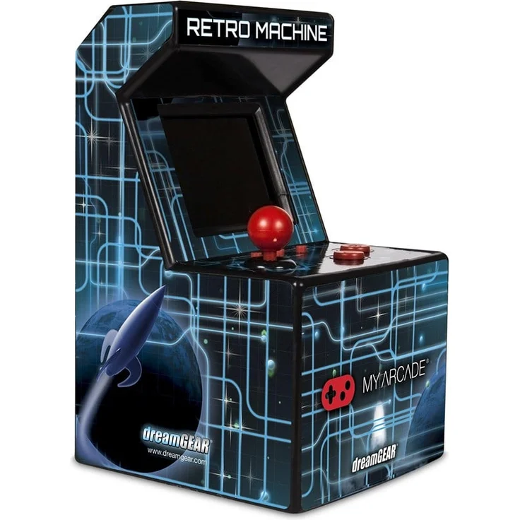 My Arcade Retro Arcade Machine, 200 Spiele, tragbares Design mit 5" Farbdisplay und Joysticksteuerung