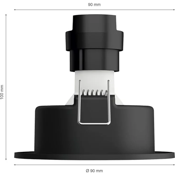 Philips Lighting Hue LED-Deckenstrahler 871951434290300 Hue White & Color Ambiance Centura Einbauspot 3 flg. schwarz 3x350lm GU10 17.1W – Bild 3