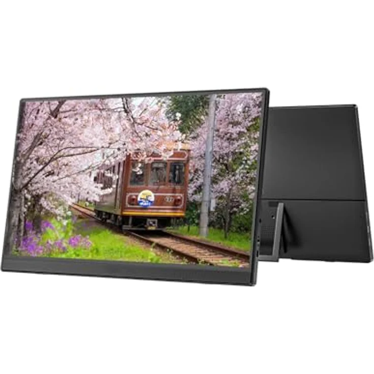 JapanNext JN-MD-i156F-LE, Tragbarer Monitor 15.6" IPS Full HD (1920x1080) mit integrierten Lautsprechern, MiniHDMI, USB-C und G-Sync/FreeSync – Bild 2