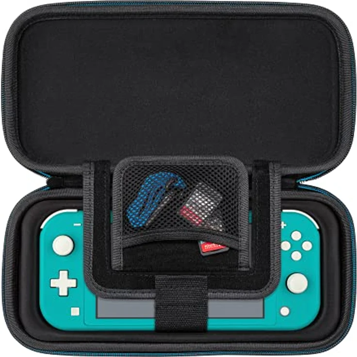 PDP Gaming Offiziell Lizenziert Switch Pull-N-Go Travel Case - Mario - Semi-Hardshell PRotection - PRotective PU Leather - Holds 14 Games and Controller - Works mit Switch OLED and Lite – Bild 2