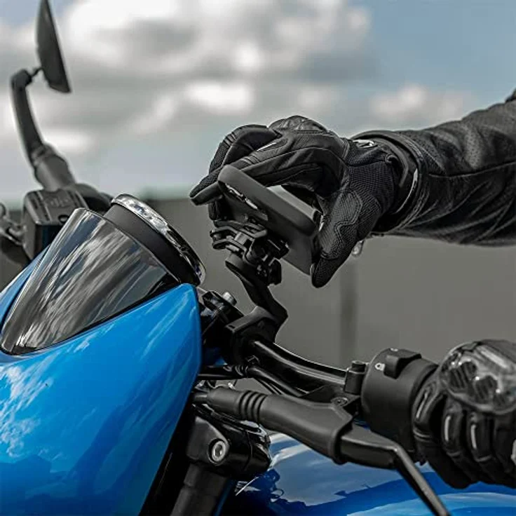 Quad Lock Motorcycle Mount Pro, Smartphone Halterung für Motorräder, Schwarz, inklusive Verlängerungsstück für optimale Sichtbarkeit – Bild 5