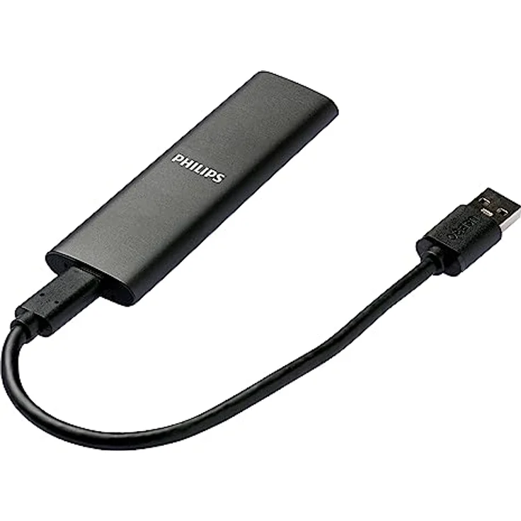 Philips Externe Portable SSD 250 GB - Ultra Slim SATA Ultra Speed USB-C, Lesegeschwindigkeit bis zu 540 MB/s, Aluminium – Bild 5
