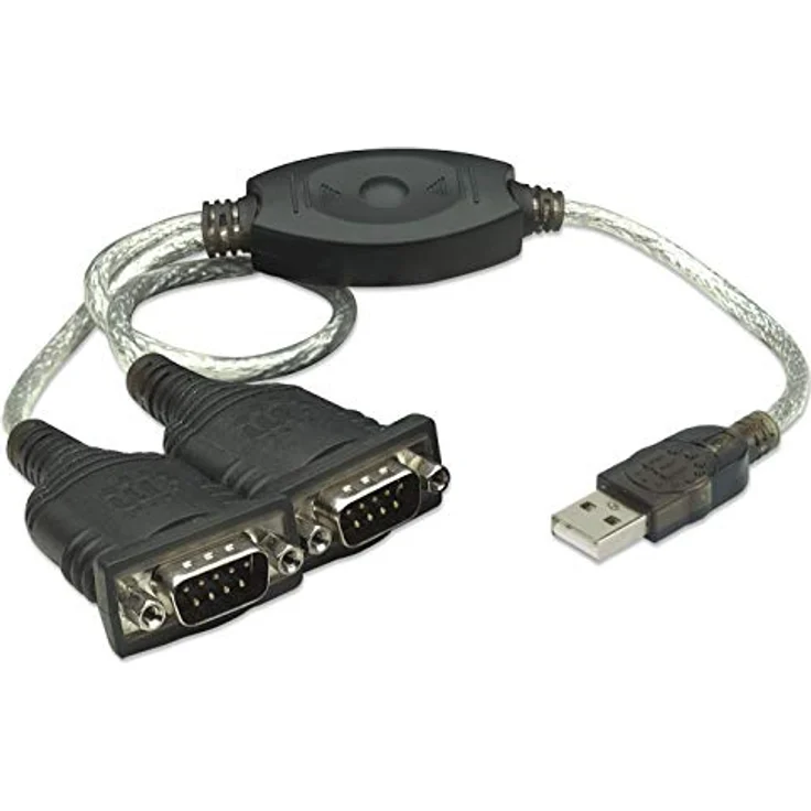 Manhattan USB auf Seriell-Konverter ( zum Anschluss von zwei seriellen Geräten an einen USB-Port, Prolific PL-2303RA-Chipsatz, 0,45 m ) DB9-Port 174947 - Preisvergleich – Bild 2