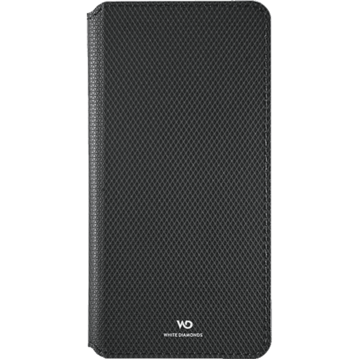 WHITE DIAMONDS Slim Folio Bookcover, Handytasche für Samsung Galaxy S26 Ultra, Schwarz mit Kartenfach und weicher Polsterung
