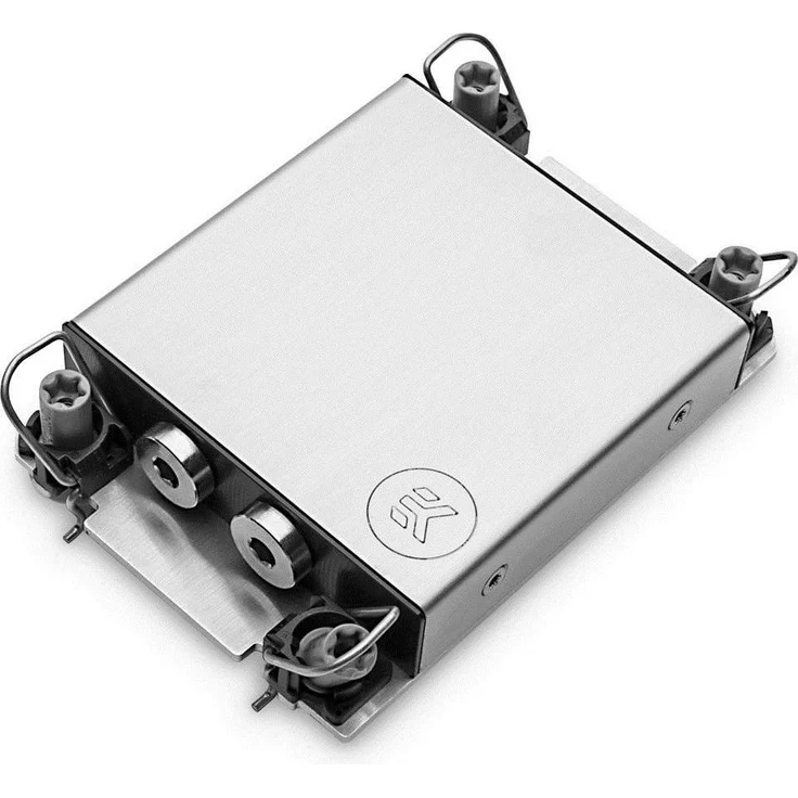 EKWB EK-Pro CPU WB 4677 Rack, Wasserkühler für Intel LGA 4677 Sockel, vernickeltes Kupfer und Acetal, Silber