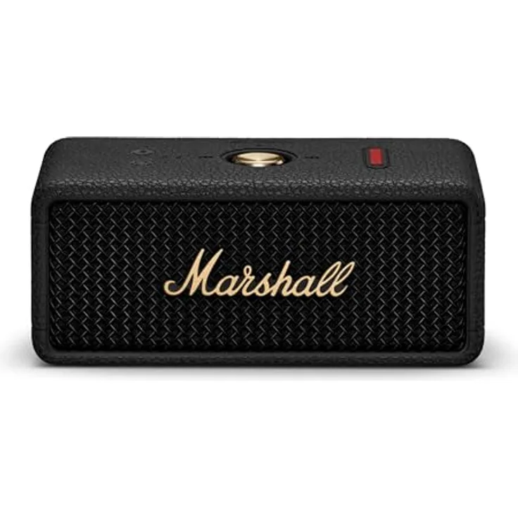 Marshall Emberton 3 tragbarer Bluetooth Lautsprecher, kabellos, IP67 Staub und wasserfest, über 32 Stunden Spielzeit - Schwarz und Messing - Preisvergleich