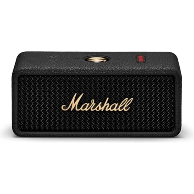 Marshall Emberton 3 tragbarer Bluetooth Lautsprecher, kabellos, IP67 Staub und wasserfest, über 32 Stunden Spielzeit - Schwarz und Messing - Preisvergleich – Bild 1