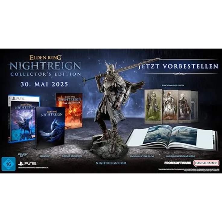 Bandai Elden Ring Nightreign - Collector's Edition [PlayStation 5] mit Wylder-Statue, Steelbook®, Artbook und Soundtrack – Bild 2