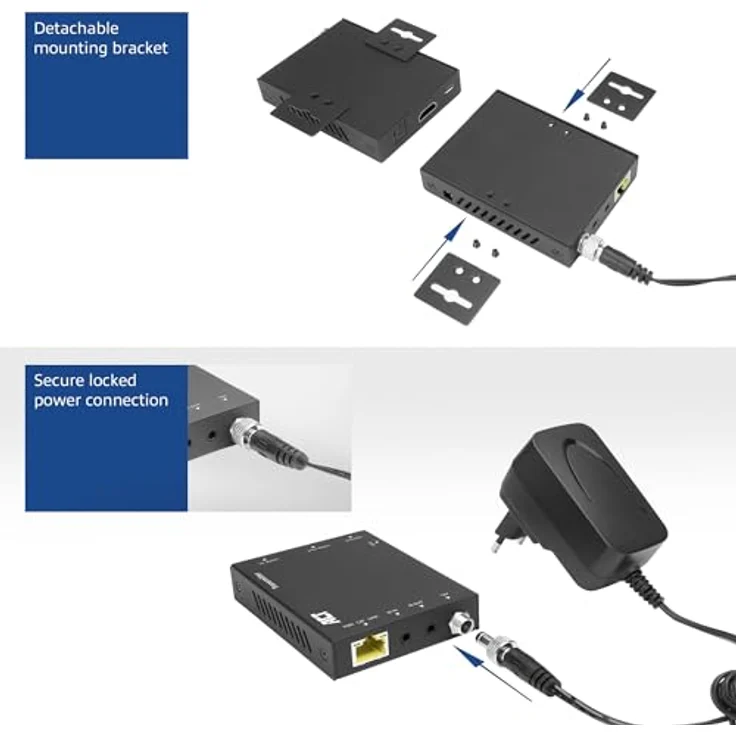 ACT AC7811, 4K HDMI 2.0 Extender-Set über CAT6 UTP mit IR-Unterstützung, 60 Meter, KVM Switch, Schwarz – Bild 8
