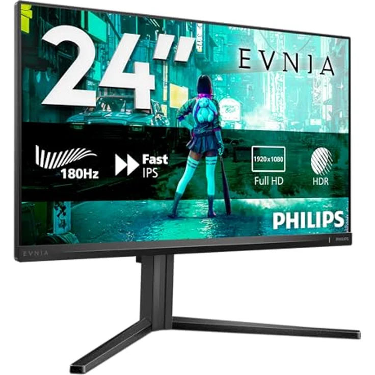 Philips Evnia 24M2N3200A: 23,8-Zoll Full-HD VA-Monitor mit 165 Hz, 1 ms Reaktionszeit, 300 cd/m² Helligkeit und integrierten Lautsprechern – Bild 2