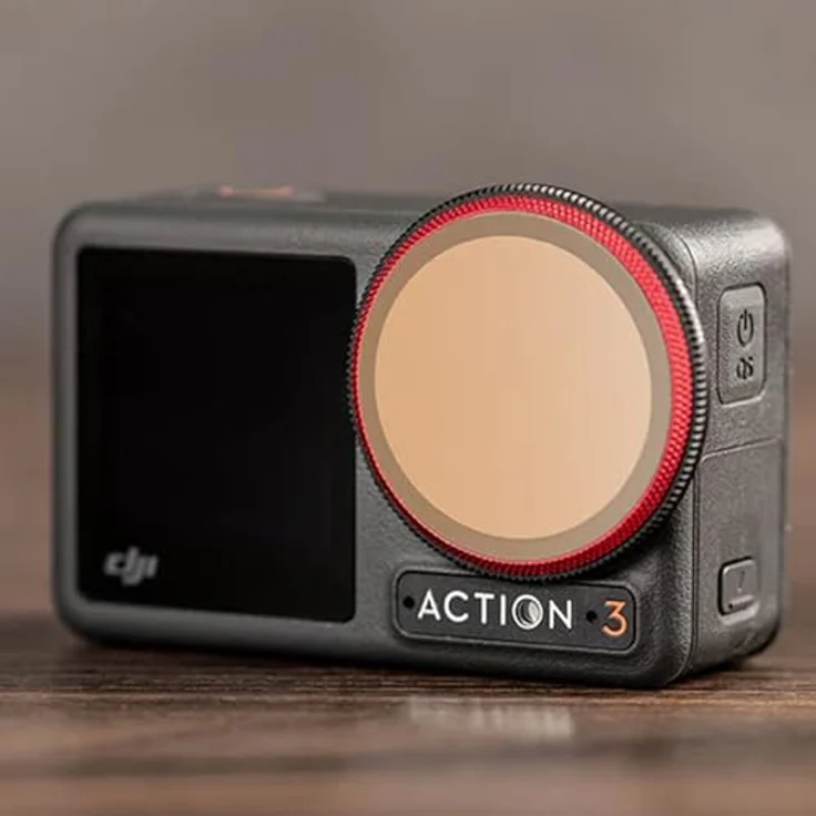 PGYTECH DJI Osmo Action 3 CPL Polarisationsfilter (professionell) wasserdicht & öldicht (P-32C-011) - Deutsches SCHOTT Glas, Luftfahrt-Aluminium, Farbsättigung & Bildklarheit – Bild 5