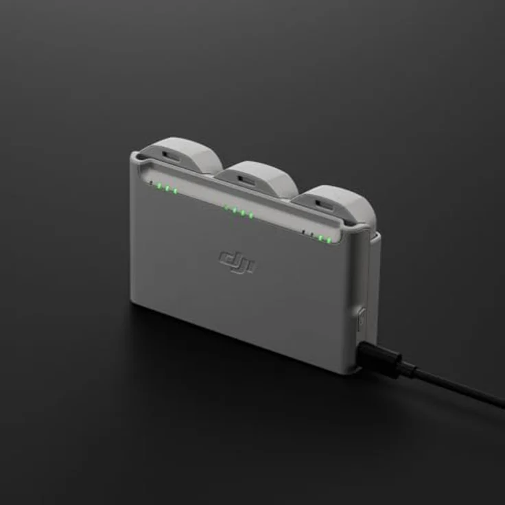 DJI Neo Zweiwege-Ladestation, Ladet drei Akkus gleichzeitig in 60 Minuten auf und fungiert als Powerbank (Schwarz) – Bild 5
