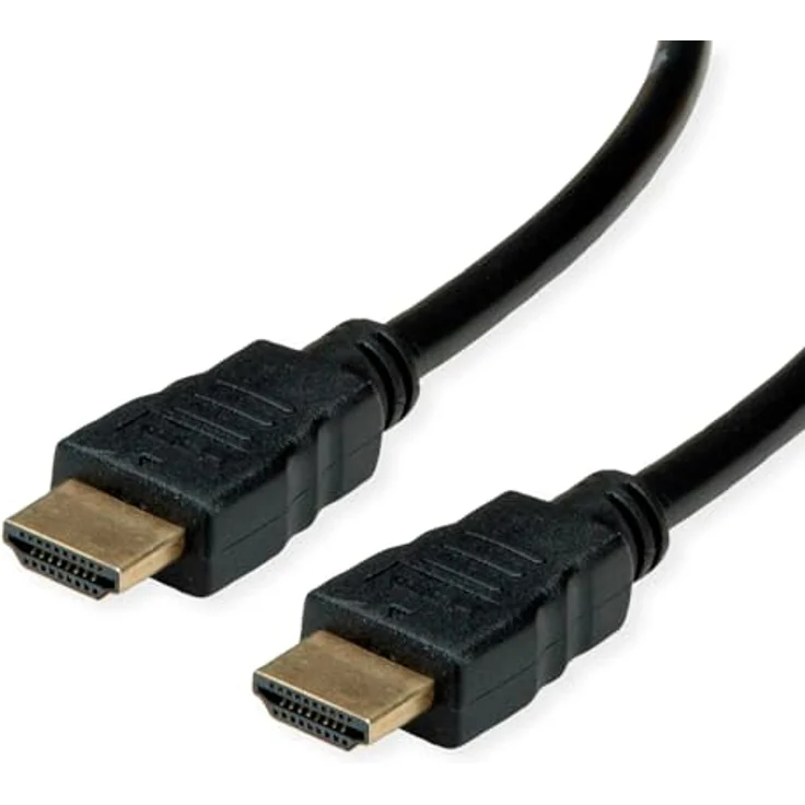 ROLINE RM HDMI High Speed Kabel, 2 m mit Ethernet, 4K Auflösung bis 3840x2160 @60Hz, schwarz, nachhaltig aus 50% recyceltem Material – Bild 1