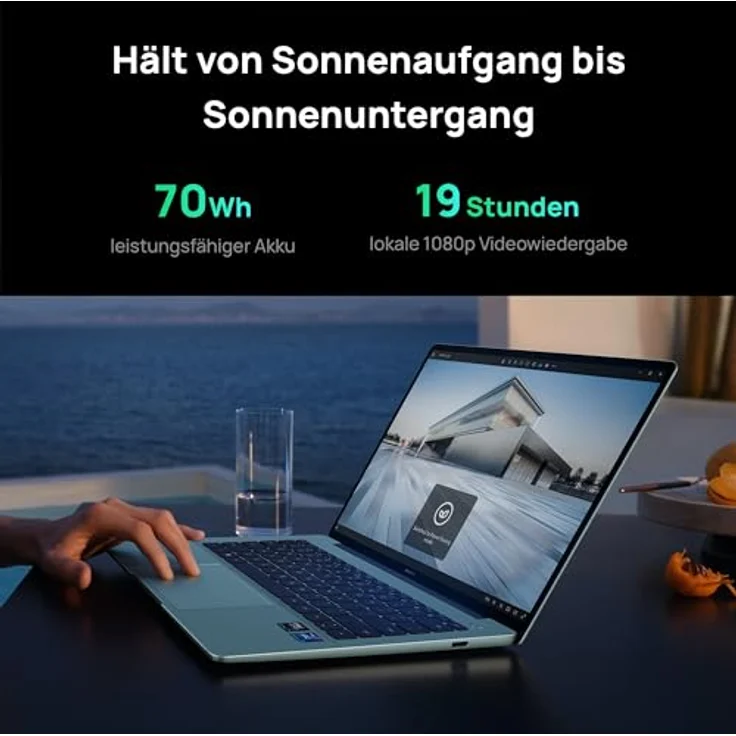 Huawei MateBook 14 Laptop (2024), 14.2" 2,8 K OLED Handschrift-Bildschirm mit Touchsteuerung, Ultraschlankes Design, Intel Core Ultra 5 Processors, 16GB+512GB, 19-Hour Continuous Video Playback, Space Grey – Bild 5