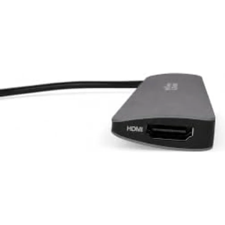 Nilox USB-C Dockingstation Slim 6in1, Laptop-Dockingstation mit Monitoranschluss, Grau – Bild 4