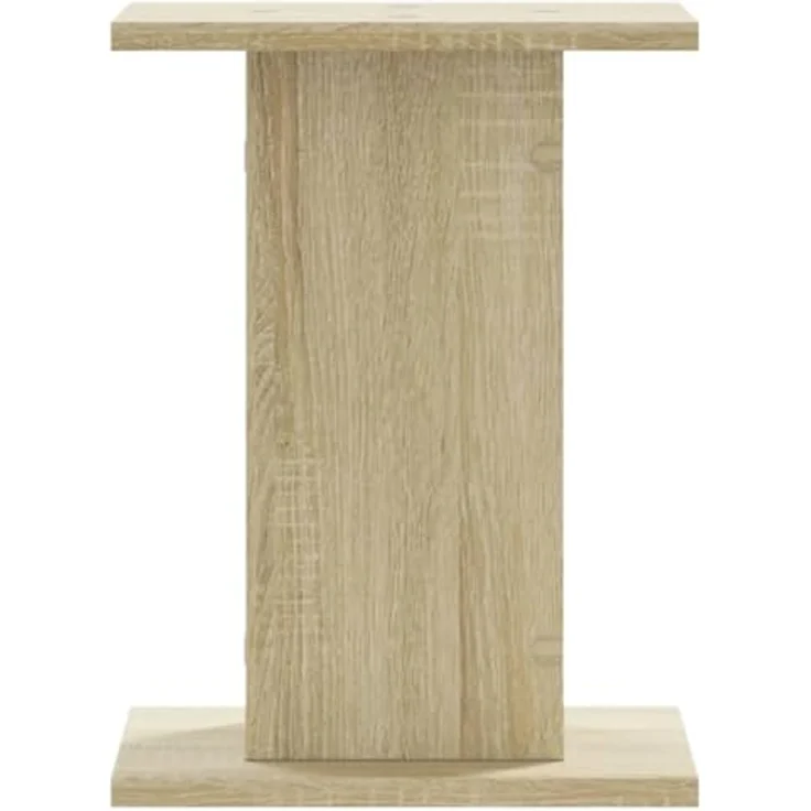 vidaXL Lautsprecherständer 2 STK., Hoher Boxenständer aus Sonoma-Eiche, stabil und vibrationsreduzierend, geeignet für HiFi Heimkino Surround Sound – Bild 5