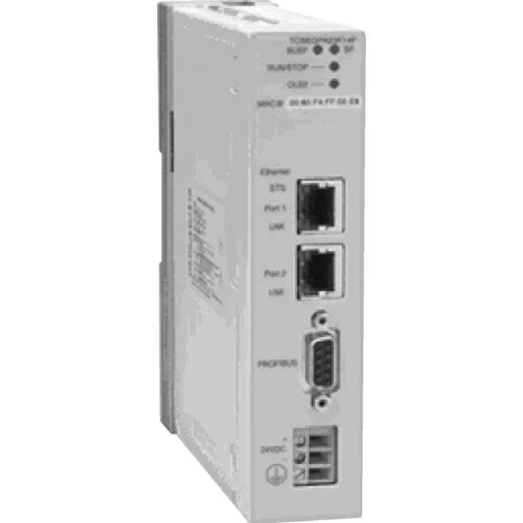 Schneider Electric TCSEGPA23F14F, Netzwerk Switch mit 2-Port-Switch, Profibus DP und Modbus TCP/IP Anschluss