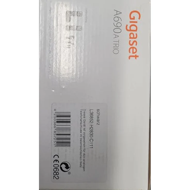 Gigaset A690 AM TRIO DECT Schnurlostelefon mit 3 Mobilteilen, Anrufbeantworter und beleuchtetem Display, Schwarz – Bild 8