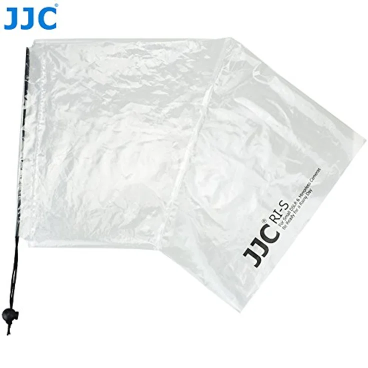 JJC RI-S Einweg-Regenschutzhülle für spiegellose Systemkamera - 2 Stück - transparent, schützt vor Regen, Staub und Schlamm, passend für DSLR mit Objektiv bis 28 cm – Bild 2