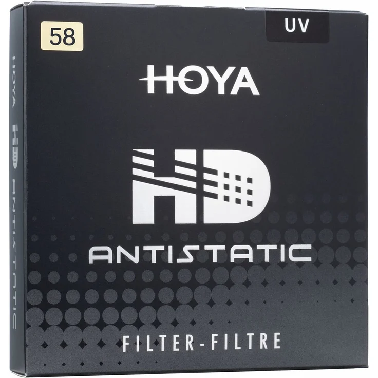 Hoya UV HD Antistatic 58mm, Kamera-Filter mit staubabweisender und wasserabweisender Beschichtung