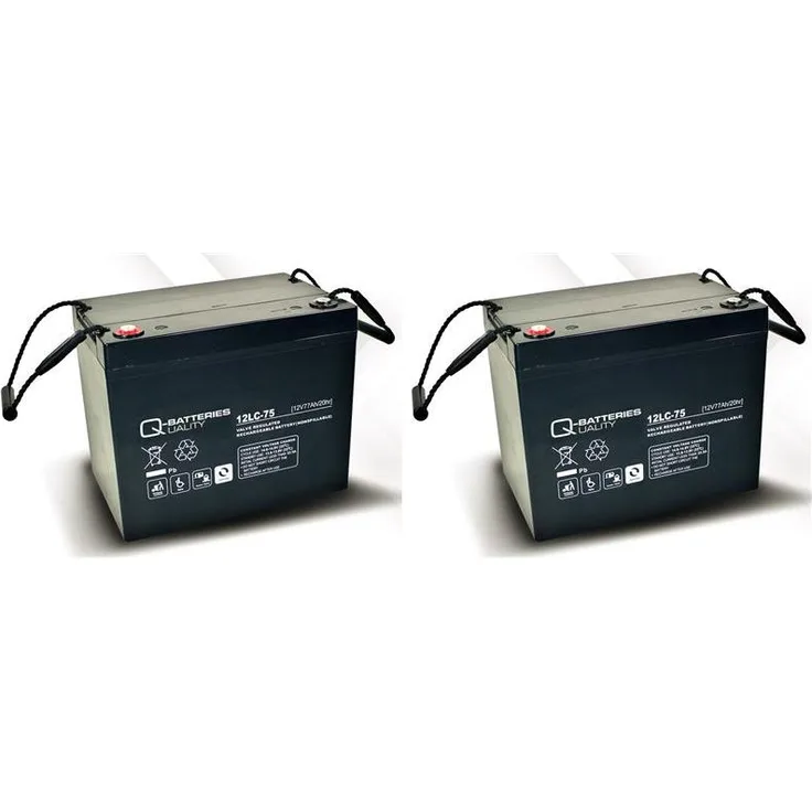 Ersatzakku für Ortopedia Allround 960S 2 St. Q-Batteries 12LC-75/12V-77Ah Blei Akku Zyklentyp AGM VR