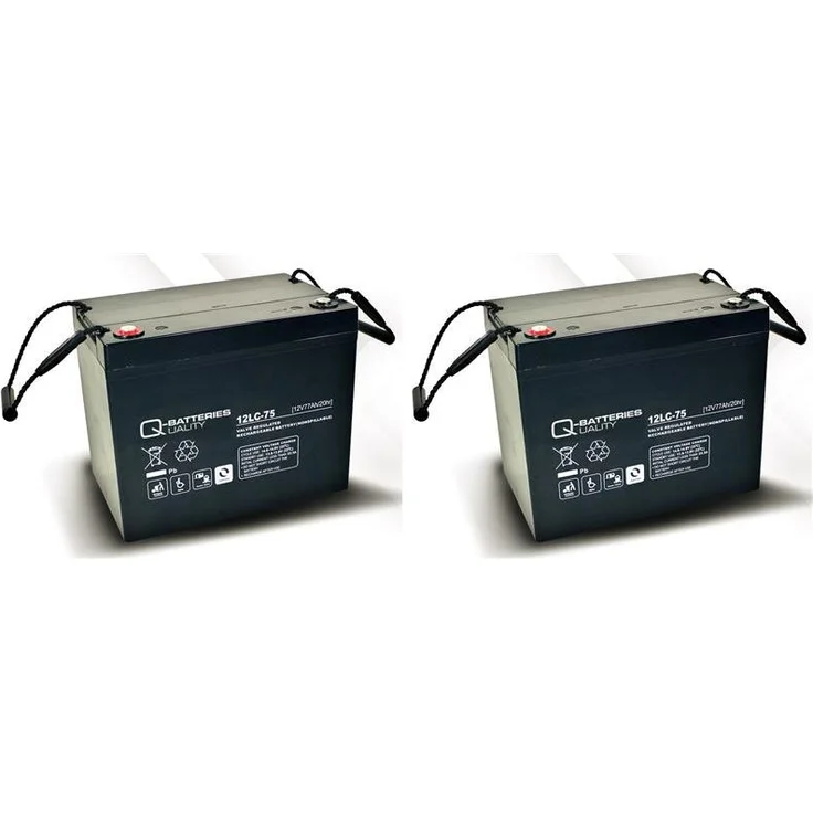Ersatzakku für Ortopedia Allround 960S 2 St. Q-Batteries 12LC-75/12V-77Ah Blei Akku Zyklentyp AGM VR – Bild 1