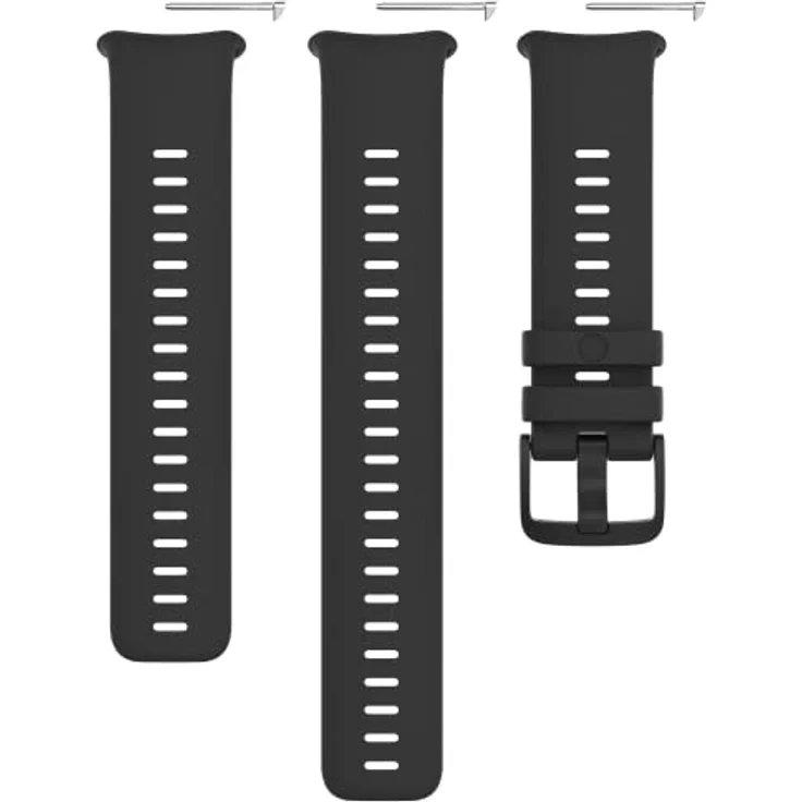 Polar Silikon-Armband Vantage V2 22 mm Schwarz S-L, Ersatzarmband mit erstklassiger Passform und optimierter Pulsmessung – Bild 1