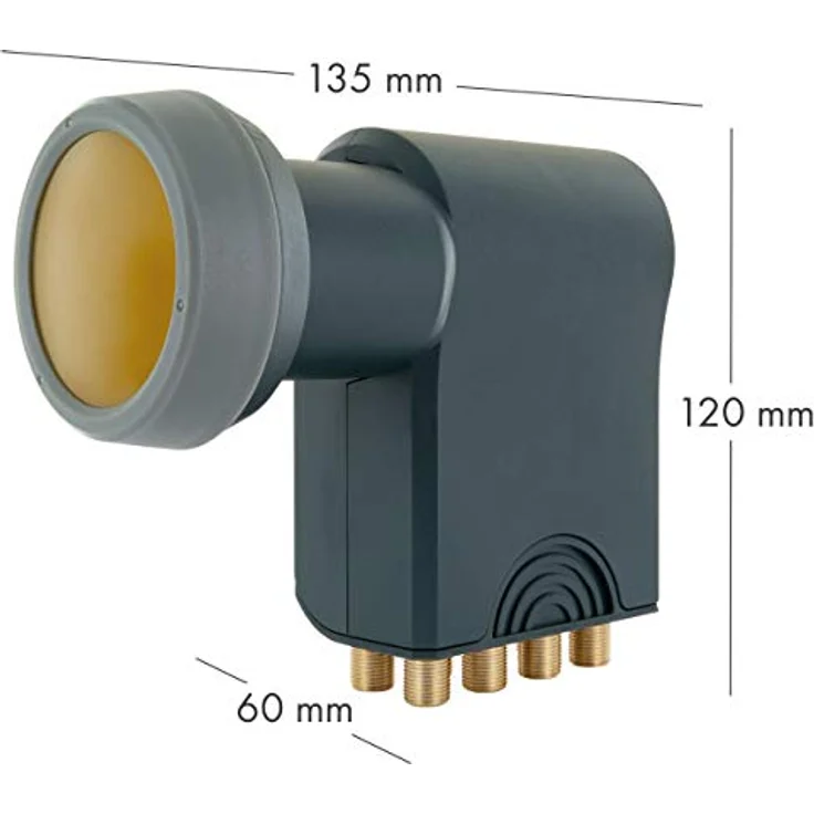 SCHWAIGER 717402 Octo LNB Low Noise Blockconverter Sun Protect digital hitzebeständig LNB-Kappe Satellitenschüssel-Zubehör Direktanschluss Wetterschutz vergoldete Kontakte anthrazit – Bild 2