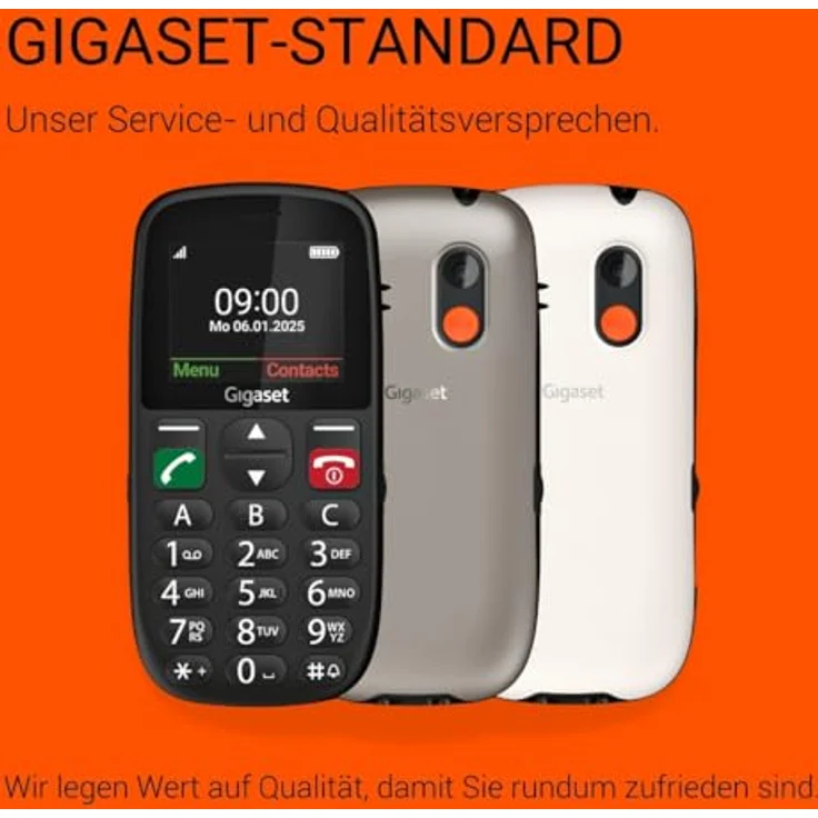 Gigaset GL395 2G Smartphone mit 2,2" TFT-Display, 0,3 MP Kamera, IP44, Single SIM, Titanium Silver – Bild 5