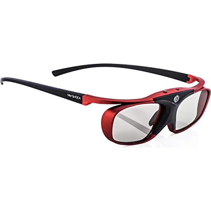Hi-Shock Scarlet Heaven 3D Brille - DualView, DualPlay, Lange Akkulaufzeit - kompatibel mit Sony, Samsung, Panasonic 3D TV & 3D-RF Beamer – Bild 1