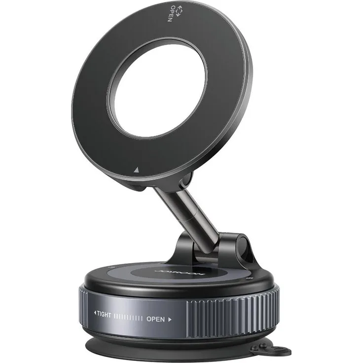 Joyroom JR-ZS501, Magnetischer Auto-Handyhalter mit Vakuumsaugnapf, Schwarz, geeignet für 4,7-7,0 Zoll Smartphones, faltbar und drehbar