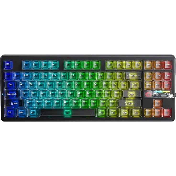 ACME Gasket F87 Pro V2, Black Mist Transparent Leobog X3 RGB-Tastatur mit mechanischen Tasten, 87 Tasten, USB-Verbindung