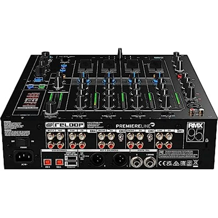 Reloop RMX-95 | 4+1 Kanal Clubmixer für DJs mit hochwertigem 24-Bit Interface, FX-Einheit, Beat FX & Klangfilter, Neural Mix™ EQ-Modus und aktivem USB-Hub – Bild 3