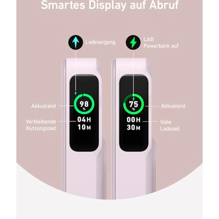 Anker MagGo Power Bank, Qi2-zertifiziertes 15W schnelles MagSafe-kompatibles mobiles Ladegerät, 10.000mAh Akku, Smartes Display & klappbarer Ständer, Für iPhone 15/14/13/12, Inkl. USB-C Kabel – Bild 3