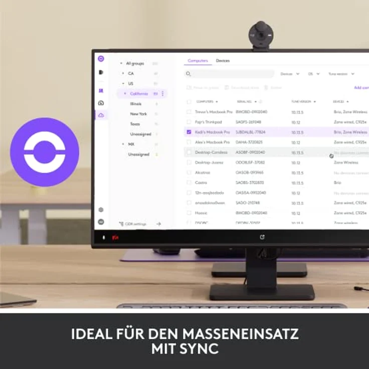 Logitech Brio 305 Full HD 1080P Webcam mit Sichtschutz, Mono Mikrofone zur Rauschunterdrückung, USB-C, Automatische Lichtkorrektur, funktioniert mit Zoom, Microsoft Teams, Google Meet - Graphit – Bild 3