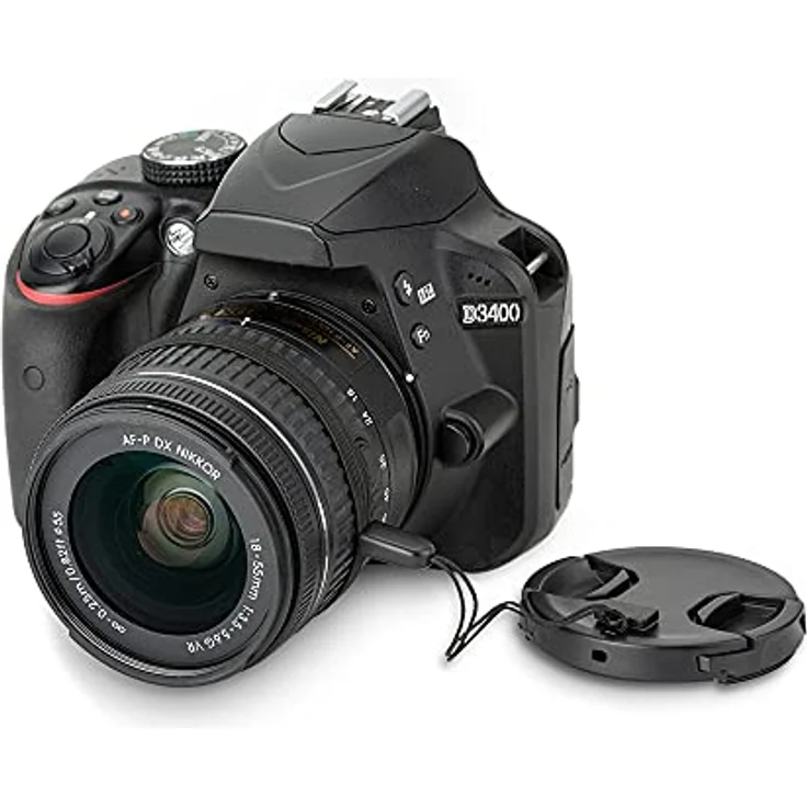 PROfezzion 2 Stück 55mm Objektivdeckel mit Halteband Kordel, für Nikon D3500 D3400 D5600 und Sony A7 A7II A7III IV, schützt vor Kratzern und Staub – Bild 4
