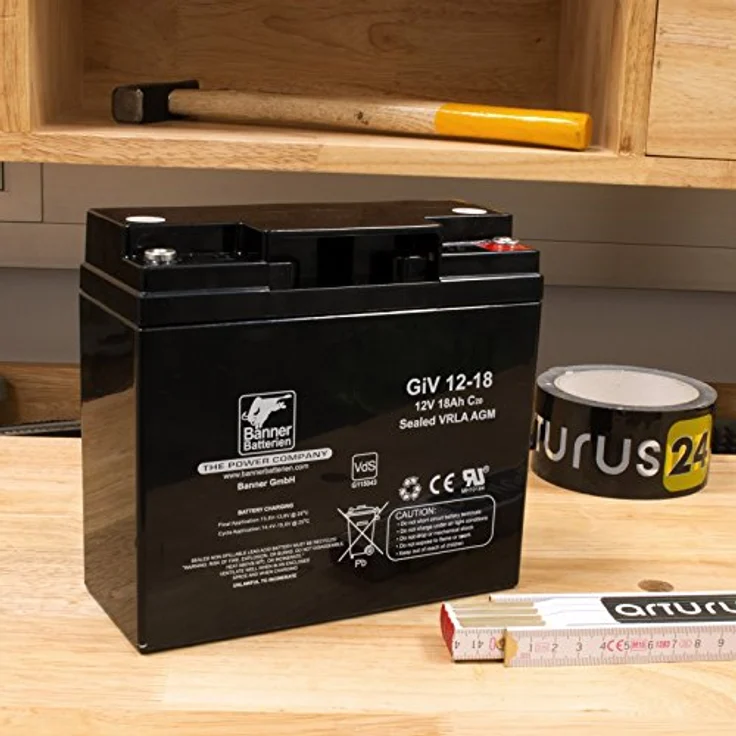 Banner Batterie Stand by Bull 12 Volt 18 Ah GIV 12-18, wartungsfreie Bleibatterie mit Vlies-Technologie für Hochstrom- und Langzeitbelastungen – Bild 4