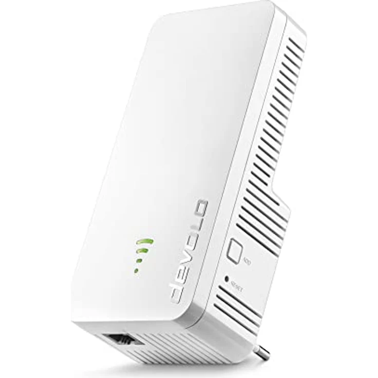 Devolo Repeater 3000 WiFi 6: Verstärker WLAN, Highspeed-Internet, kompatibel mit Allen Internetboxen, 3000 Mbits, 1 Ethernet-Port, Access Point, Französischer Stecker 7102, Weiß – Bild 1