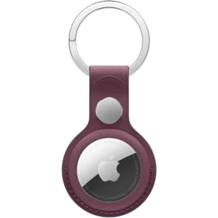 Apple AirTag Feingewebe Schlüsselanhänger – Mulberry ​​​​​​​ – Bild 1