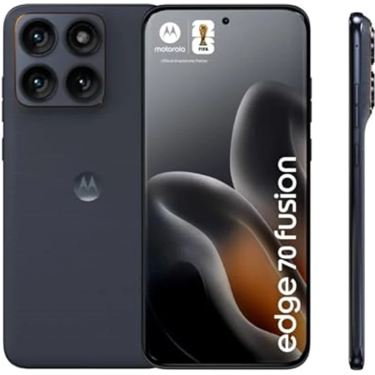 Motorola Edge 70 Fusion, 256GB Smartphone mit 6,78 Zoll Super-HD-Display, Schwarz, EEK A – Bild 8