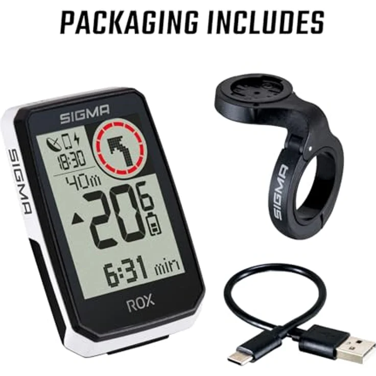 SIGMA ROX 2.0 Endurance, GPS Fahrradcomputer mit 26 Stunden Akkulaufzeit, E-Bike ready, Schwarz – Bild 4