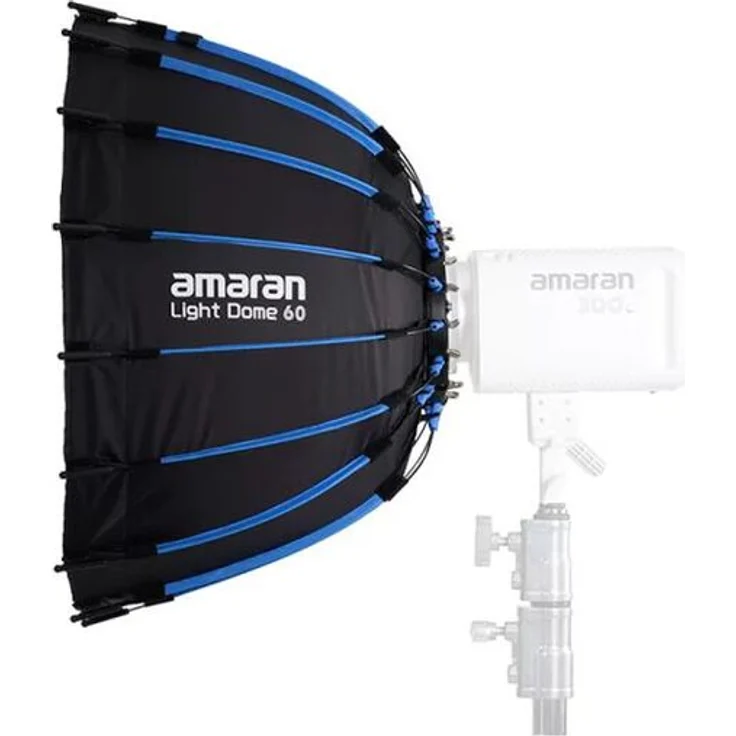 Amaran Light Dome 60, kreisförmiger Bowens Mount Modifier für weiches Licht bis 400 Watt, ideal für Porträtfotografie und Nahaufnahmen