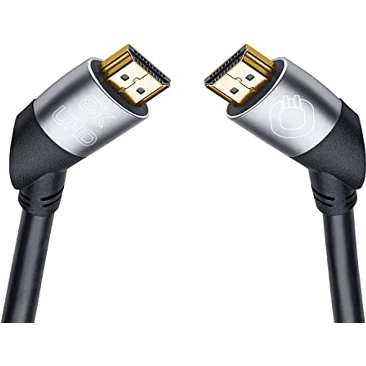 OEHLBACH Easy Connect UHD Ultra High Speed HDMI-Kabel - (48 Gbit/s, 8K 60Hz, 4320p, 4K 120Hz, Dolby Vision, Dynamic HDR 10+, 21:9, 3D, VRR, eARC) - 1,5m schwarz – Bild 3
