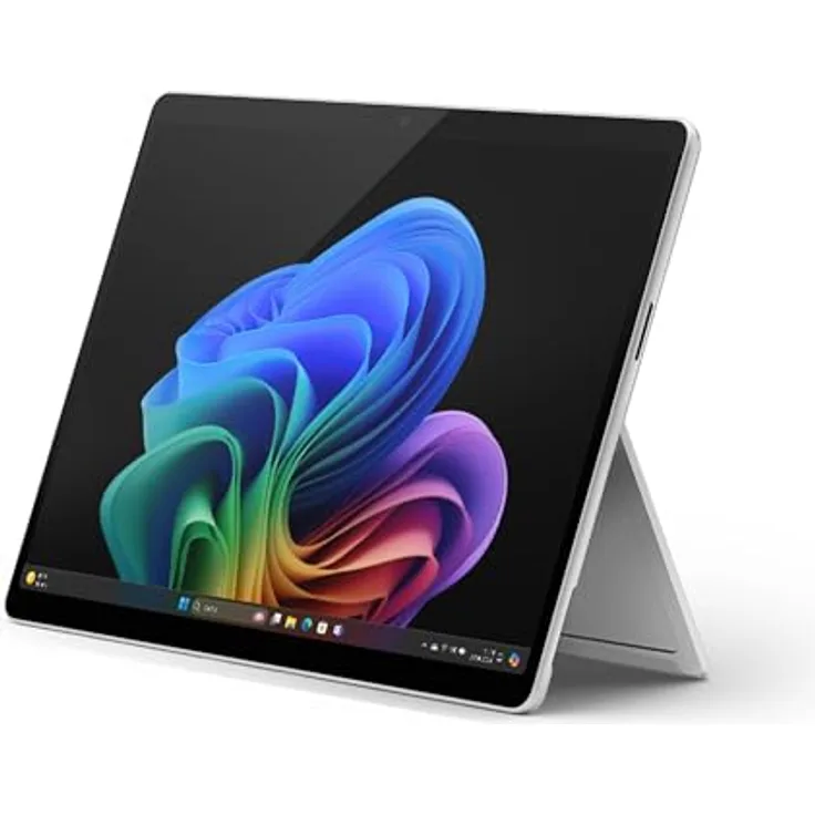Microsoft Surface Pro | Copilot+ PC | 13” OLED Touchscreen | Snapdragon® X Elite | 16GB RAM | 512GB SSD | neuestes Modell, 11. Edition | Platin