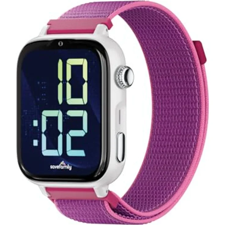 SaveFamily SMARTWATCH SAVEFAMILY, Smartwatch mit GPS, Fitness-Tracker und Notruf-Funktion, schwarz