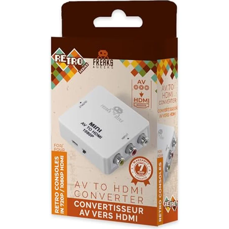 Freaks And Geeks AV to HDMI Converter, HDMI Adapter für alte Spielkonsolen in 720p/1080p Qualität – Bild 2