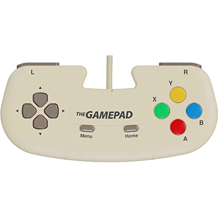 Retro Games The A500 Mini Joypad, USB Gaming Controller mit 8-Tasten-Konfiguration, kabelgebunden, beige, kompatibel mit PC, Mac und Linux – Bild 3