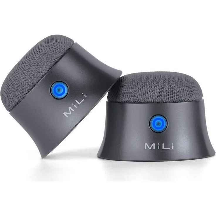 Ultron Mag Soundmate magnetic BT Speaker 2 Stück black, tragbare Bluetooth-Lautsprecher mit USB-Ladefunktion