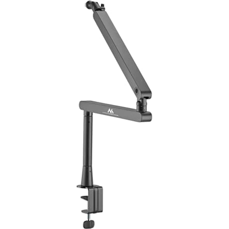 Maclean MC-971, professioneller Mikrofonhalter mit ausziehbarem Wiesenarm, max. 2 kg, Schwarz – Bild 3